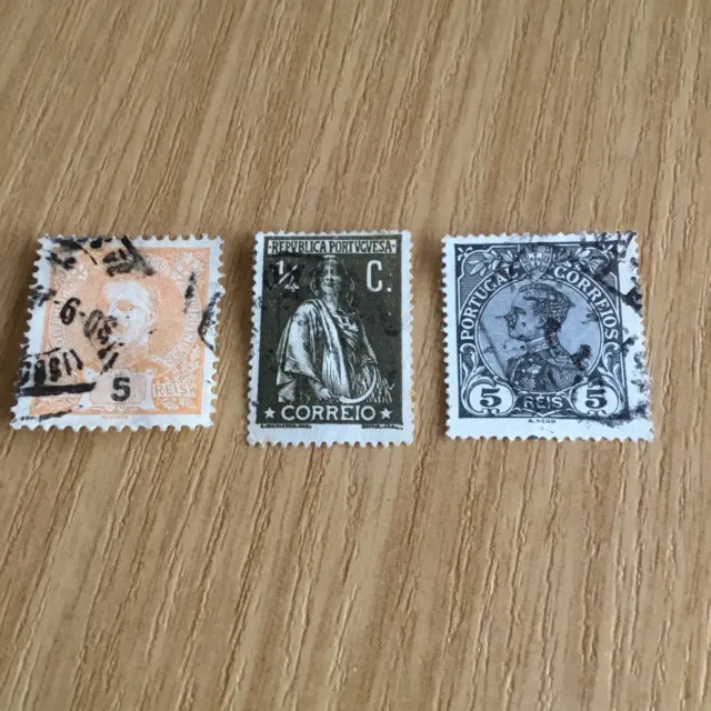 Briefmarken, Portugal , 1895- 1920 , gestempelt mit Falz,        AX1