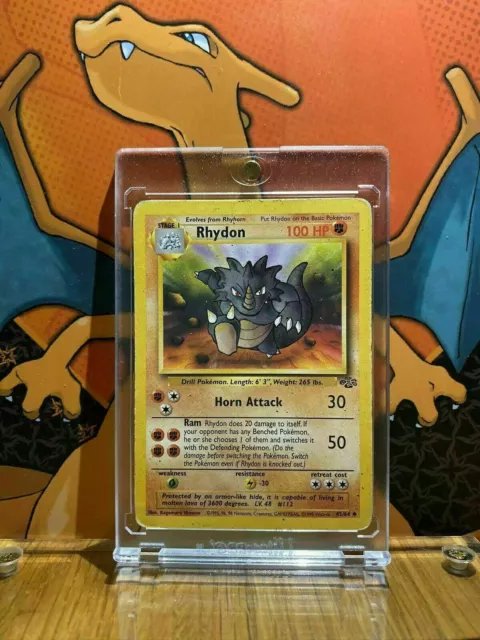 Rhydon Jungle VG, 45/64 Pokemon Card.