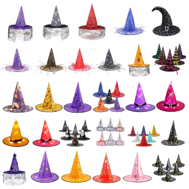 WOMEN COSTUME WITCH Holiday Wizard Hat for Teens Girl Halloween Party