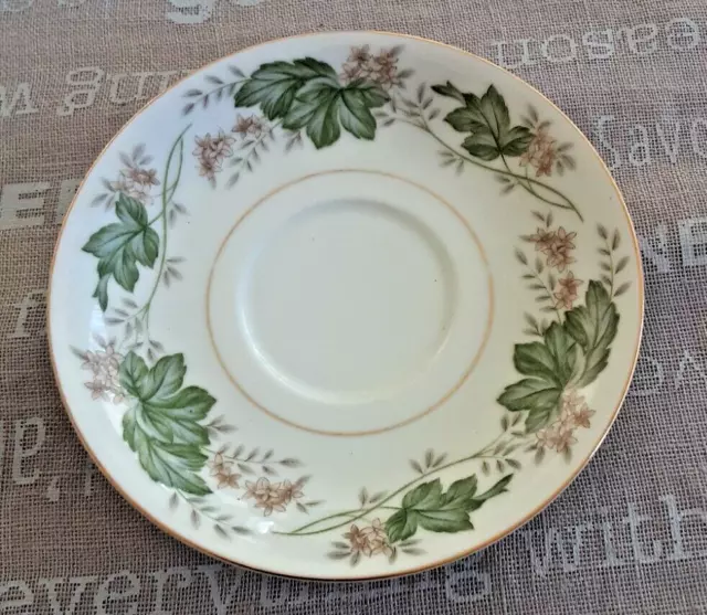 White Noritake   Daphne Round  Saucer   # 5312 14 Cm Diameter