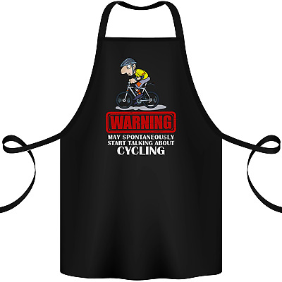 May Start Talking About Cycling Funny Cotton Apron 100% Organic