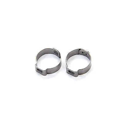 Fragola 999156 #6 Clamp - 2Pk Hose Clamp, Band, Push Lock Clamp, 6 AN, Stainless