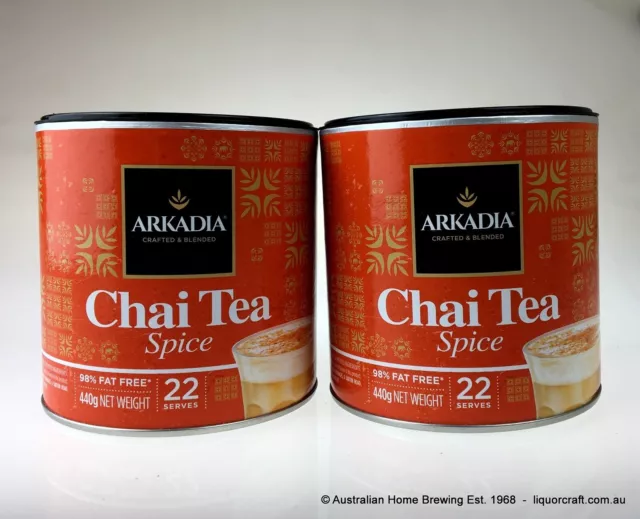 Arkadia Spice Chai Tea Latte 440g x 2 cafe drink