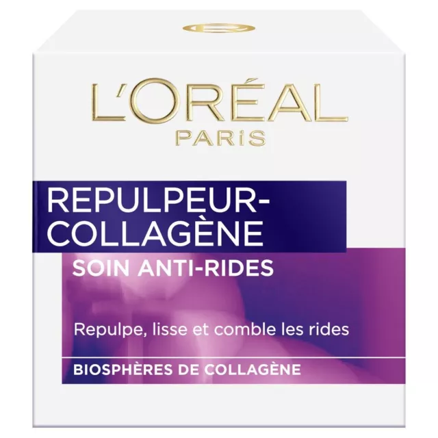 L Oreal Creme Repulpeur Collagene Soin Anti Rides Lisse Et Comble Les Rides 50Ml