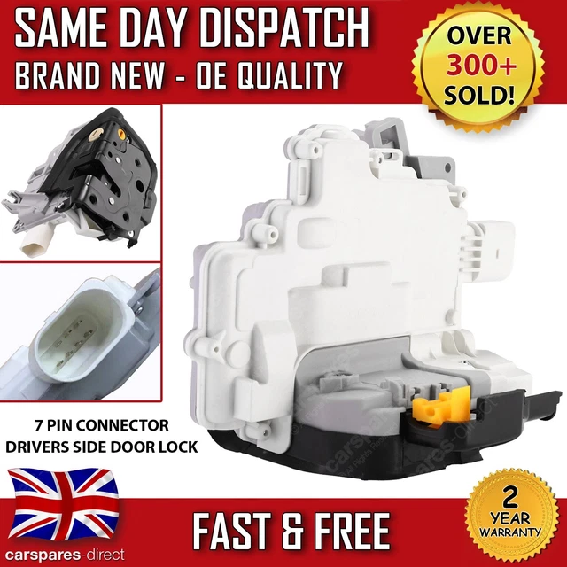 Front Right Door Lock Latch Mechanism For Audi A4 B6/B7 & A6 C5 – 9-Pin, Black, Easy Install
