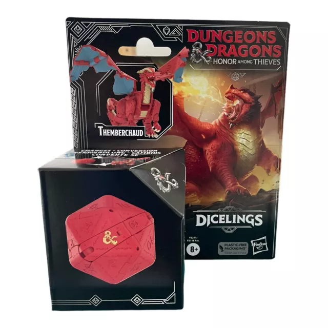 Dungeons Dragons Actionfigur Dicelings roter Drache Themberchaud Hasbro F5211