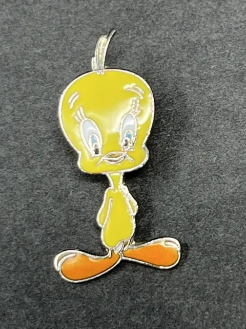 Tweety Bird Metal Enamel Lapel Pin Looney Tunes WB Cartoon Hat Tac