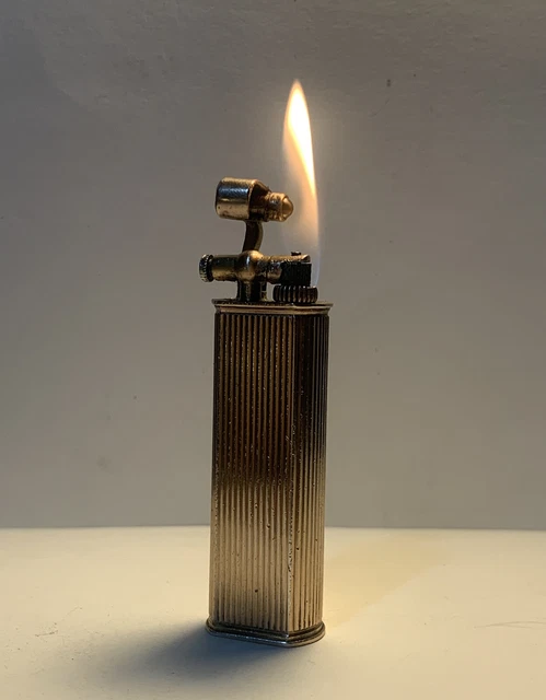 Dunhill Antique Hammerhead Lift Arm Gas lighter Solid Silver SV Silver