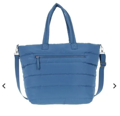 Samantha Brown To-Go Quilted Crossbody Tote Blue 2