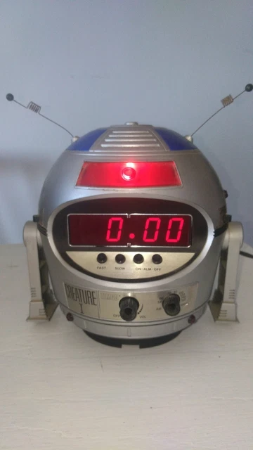 OROLOGIO radio sveglia UFO CREATURE I - TIMCO made japan anni 80