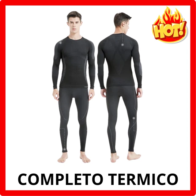 Pantaloni Termici Uomo Energy - Intimo Termoregolante Senza Cuciture - Made In Italy - Per Sport - Foto 6