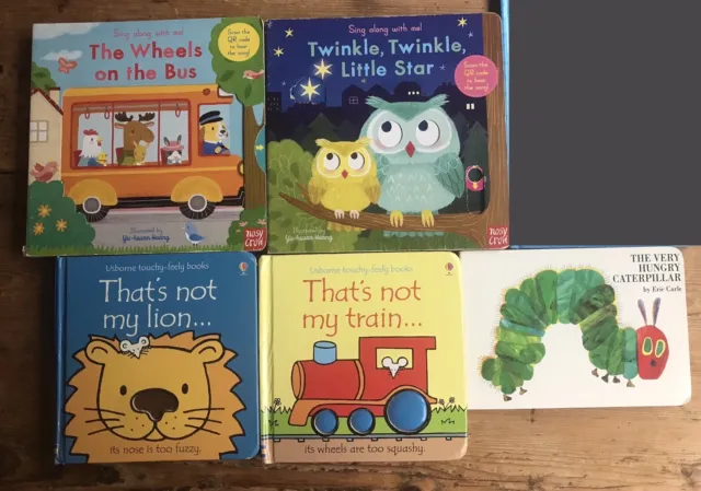 5 Sensory Board Books That’s Not My Lion Touchy Feely Sing Along Moveable Bundle