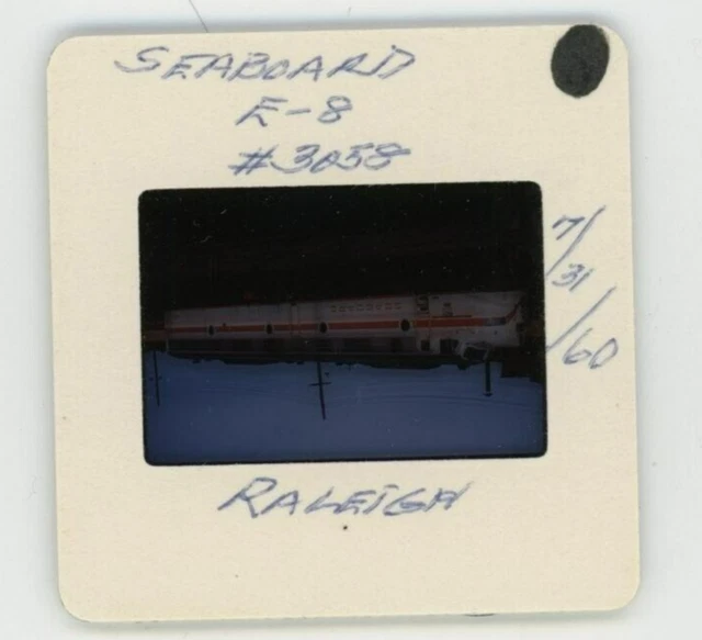 Duplicate  Train Slide Seaboard E-8 #3058 07/1960 Raleigh North Carolina 2