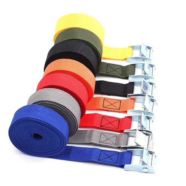 Qiter Lot De 4 Sangles De Bagage PP 135 Cm – Vert Militaire, Double Boucle De Sécurité, Ajustables, Pour Sacs, Tentes, Bâches, Camping, Voyages