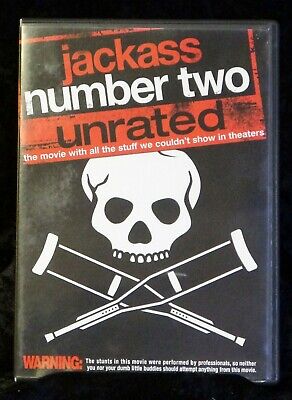 Jackass Number Two Unrated 📀 DVD 2006 Johnny Knoxville Chris Pontius Ryan Dunn
