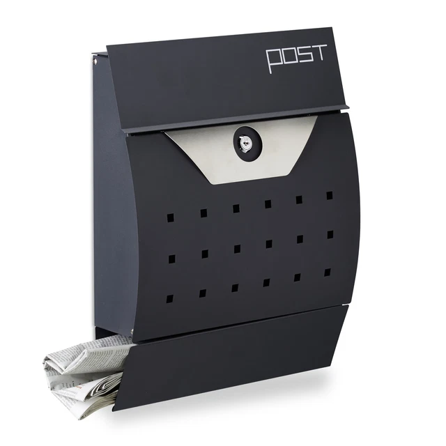 Vintage Briefkasten Aus Metall Mit Schloss - Wandmontage Grün