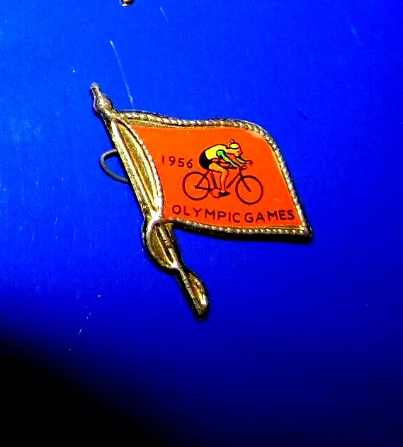 Melbourne 1956 Olympic Games Badge in Top Condition Cycling