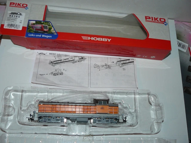PIKO Locomotive Diesel BB 63917 SNCF - Échelle HO, Analogique, Couleur Orange, Occasion