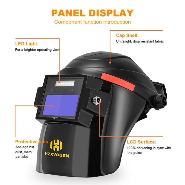 Auto Darkening Welding Helmet Ture Color Welder Mask For Cold Tig Welding