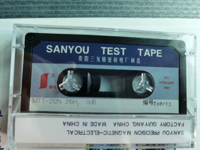 Test tape replace For ABEX TCC-120 MTT-212N 315HZ 0dB test tape