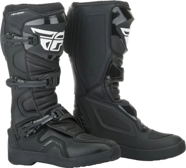 FLY RACING MAVERIK MX Boots - Black - SZ 10 - 364-67110 $156.16 ...