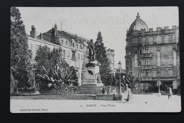 Carte postale ancienne CPA NANCY - Place Thiers