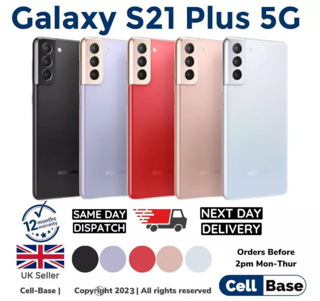 NEW Samsung Galaxy S21+ Plus 5G 128GB 256GB Unlocked Smartphone BOXED Re- SEALED