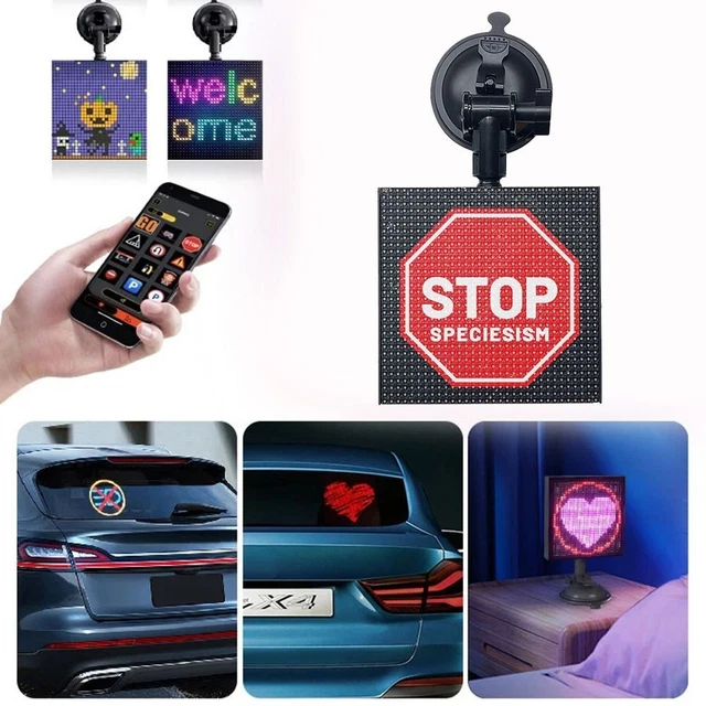 PERSONALISE SMART LED Pixel Display with 32X32 LED Display On Car Rear