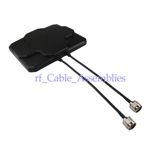 Dual Polarized Outdoor Panel Antenna 18dBi 4G LTE 2x N Connector;21 x 21 x 2.5cm