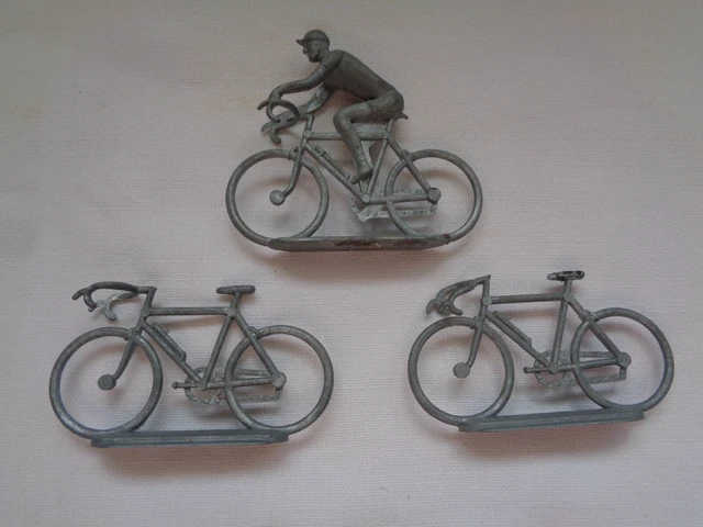 Figurine Quiralu Grand Cycliste Tour De France - Coureur Vélo En Métal, Jouet Vintage