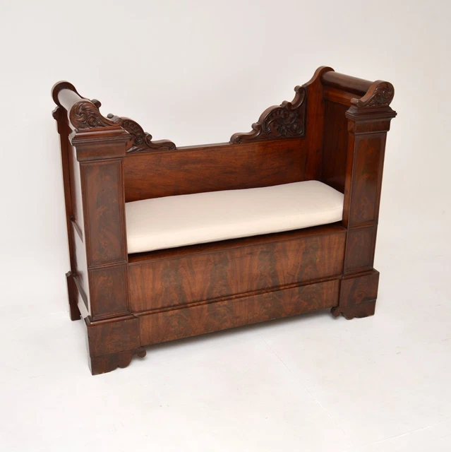 Antique Regency Mahogany Bench / Settee