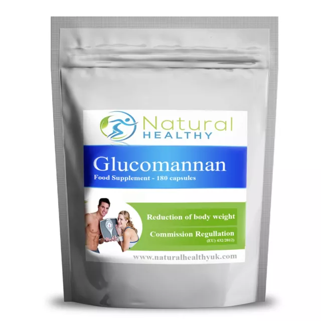 30 Glucomannan Konjac Fibre - Weight Loss Pills Body Weight Reducer Diet Pill