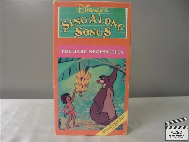 DISNEY SING ALONG Songs - The Bare Necessities VHS Walt Disney Home