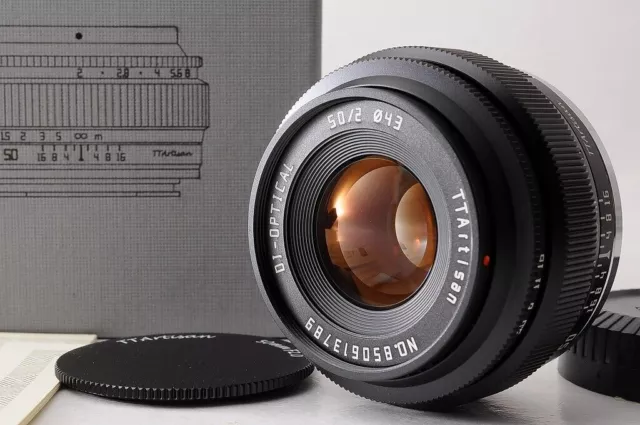 【TOP MINT+ IN BOX】 Objectif TTartisan 50 mm F/2 FUJIFILM X Mount MF noir du...