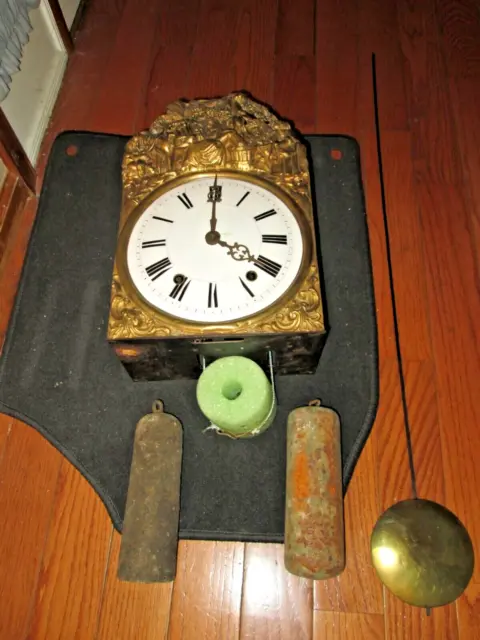 Antique French Morbier / Comtoise Grandfather Clock