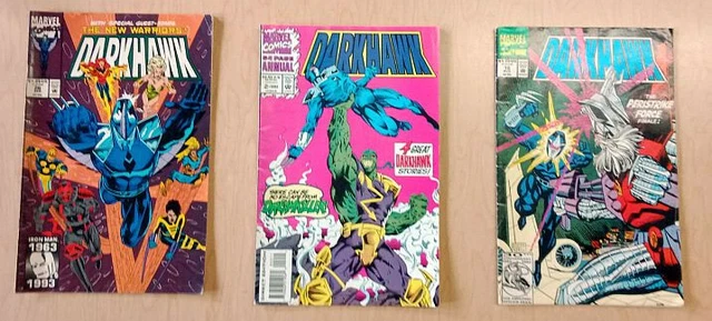 Darkhawk Marvel Comics 1992-1993 Lot Of 3 including 64 Page Annual