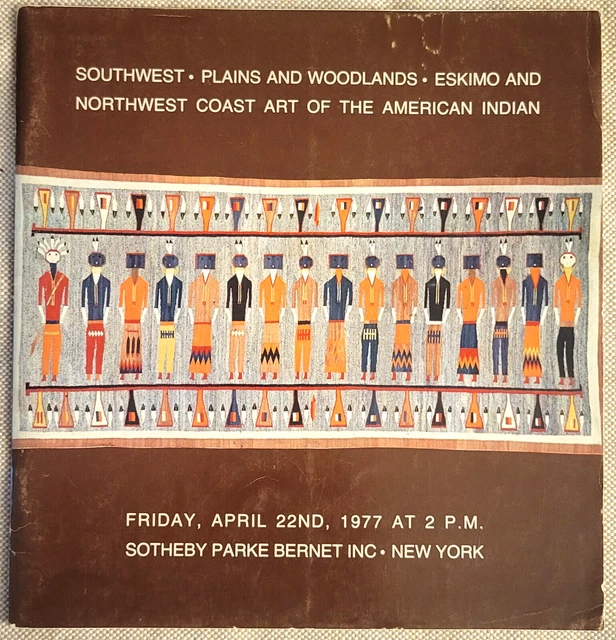 American Indian SOTHEBY'S 1977  Navajo Zuni Sioux Eskimo Blanket Bags Beaded ART