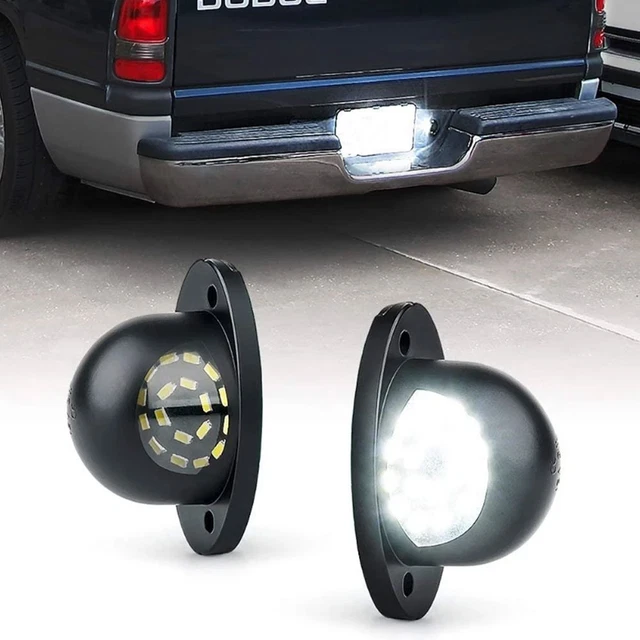 "FULL LED" License Plate Light Lens Lamps for 1994-2001 Dodge RAM 1500 2500 3500