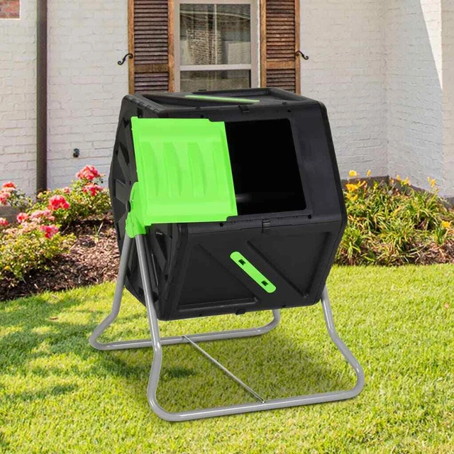 Compostador giratorio polipropileno 60x58x74 cm 105 L vidaXL