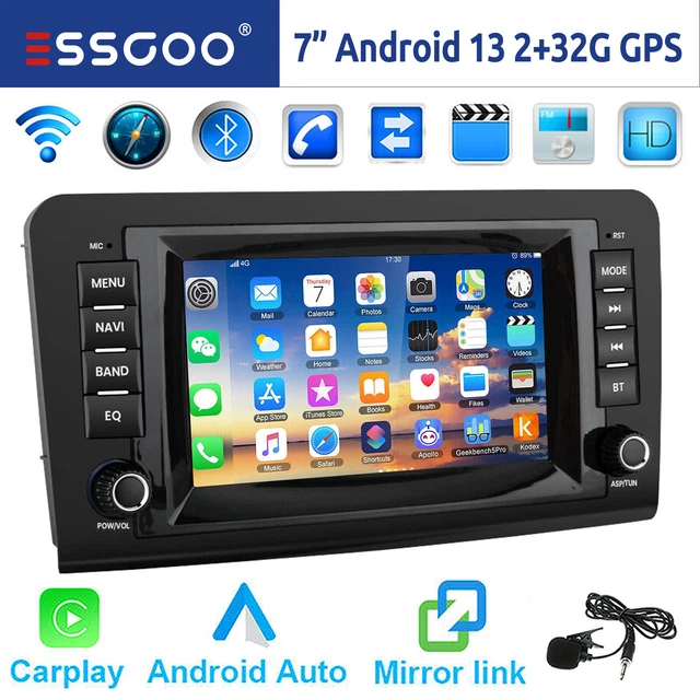 32G Android 13 Autoradio Carplay GPS WIFI EQ per Mercedes ML/GL Classe W164 X164