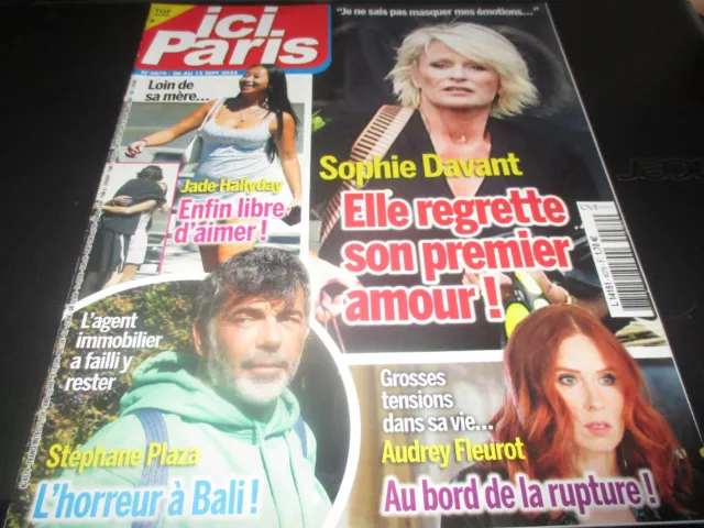 "ICI PARIS N°4079 - 2023" Sophie DAVANT, Jade HALLYDAY, Audrey FLEUROT