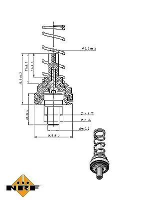 NRF Thermostat, Kühlmittel  für VW