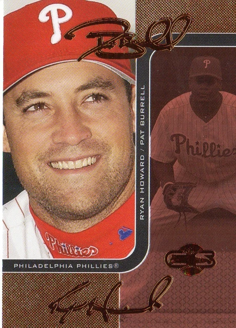 2006 Topps Co-Signers Changing Faces Red #86A Pat Burrell/Ryan Howard/150