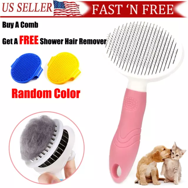 Best Popular Pet Hair Brush Pro Dog Cat Hair Remover Comb Grooming Massage Brush