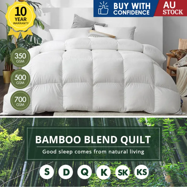 Quilt Duvet Doona  Microfiber Microfibre Bamboo Winter Summer Aus Stock All Size