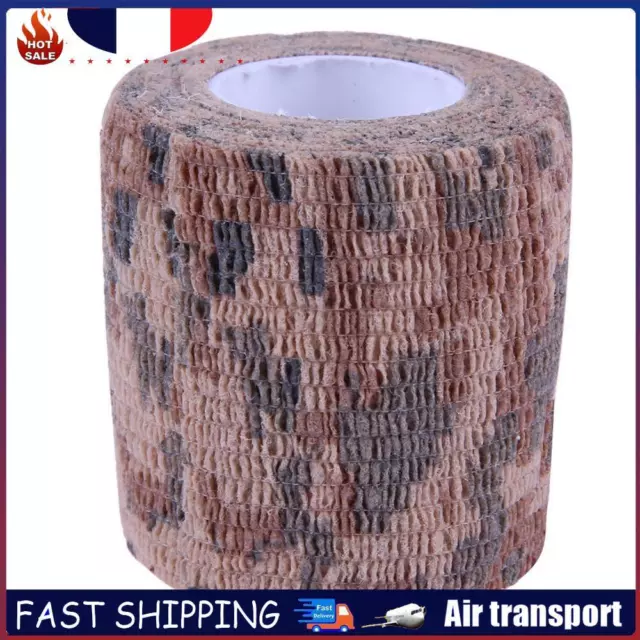 Desert Camouflage Aid Medical Self-Adhesive Elastic Bandage Gauze Tape FR