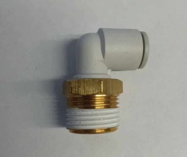 Smc Kq2L08-03S 90 Degree Male Elbow 8Mm Tube X 3/8Pt