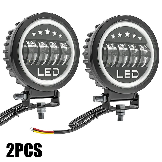 Auxbeam 4 Inch LED Led Pods, Amber Offroad Light 9000LM 90W Yellow Fog Lights Spot Flood Combo LED Driving Ditch Light Universal Auxiliary Lights for Jeep Truck ATV UTV Auxbeam 4 Inch LED Led Pods, Amber Offroad Light 9000LM 90W Yellow Fog Lights Spot Flood Combo LED Driving Ditch Light Universal Auxiliary Lights for Jeep Truck ATV UTV