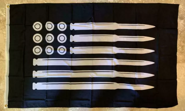 United States of American Stars Stripes Digital Bullets Patriotic Flag 100D