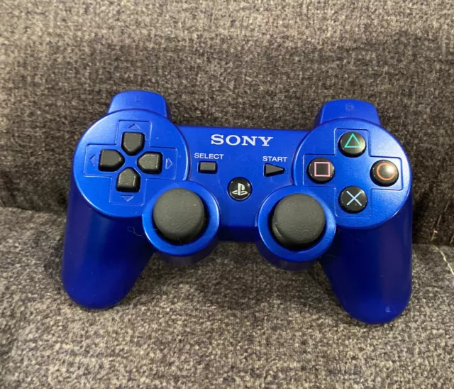 Official Genuine Original Sony Dual Shock 3 PS3 Controller Blue